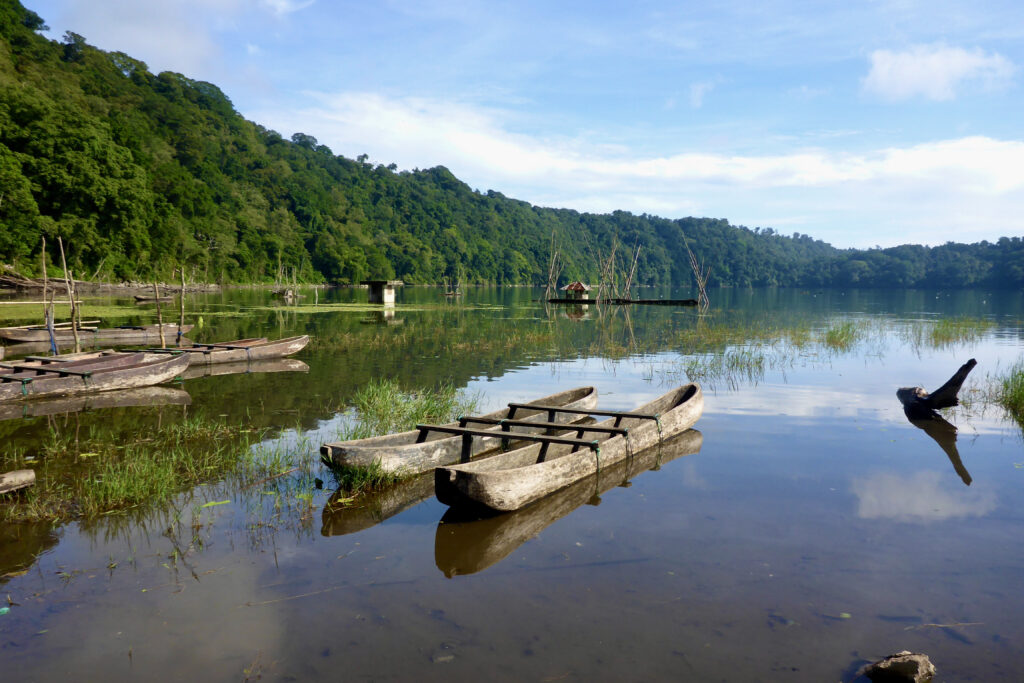 Lake Tamblingan is a well appreciated serene lake hike and canoe ride 